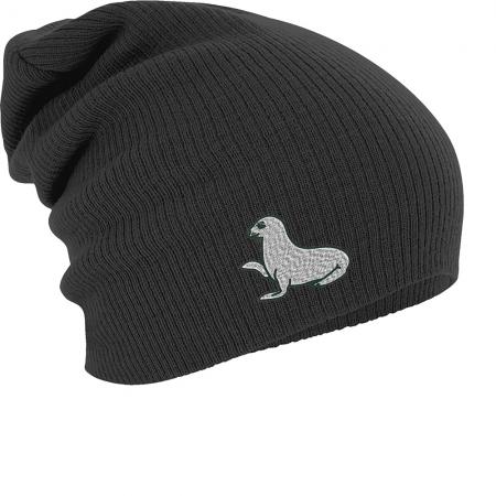 Longbeanie Slouch-Beanie Seehund 55330
