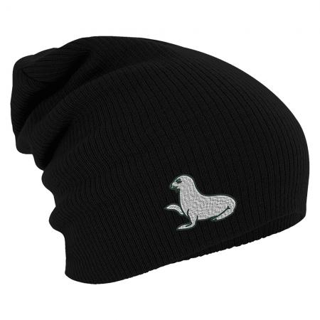 Longbeanie Slouch-Beanie Seehund 55330