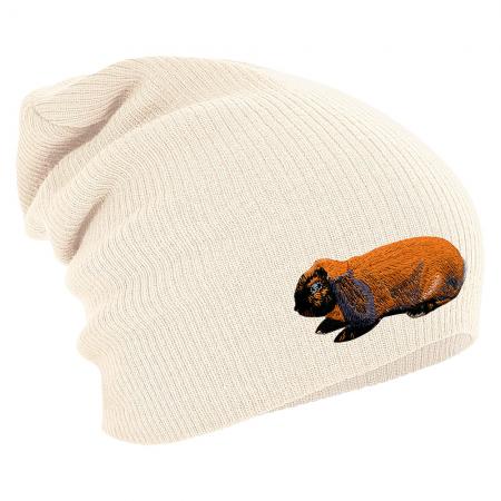 Longbeanie Slouch-Beanie Mütze Hase Rabbit Feldhase Kaninchen 55347