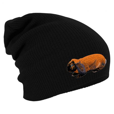 Longbeanie Slouch-Beanie Mütze Hase Rabbit Feldhase Kaninchen 55347