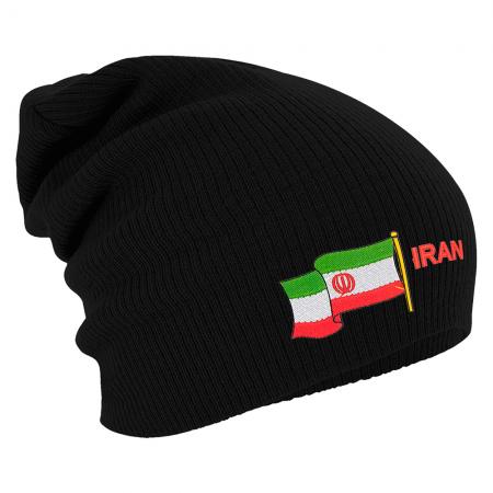 Longbeanie Slouch-Beanie Flagge Iran 55426
