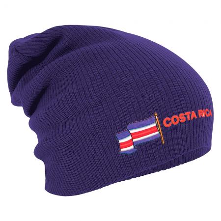 Longbeanie Slouch-Beanie Flagge Costa Rica 55434