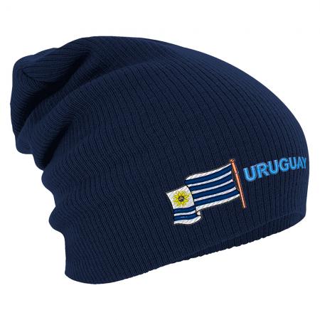 Longbeanie Slouch-Beanie Flagge Uruguay 55438