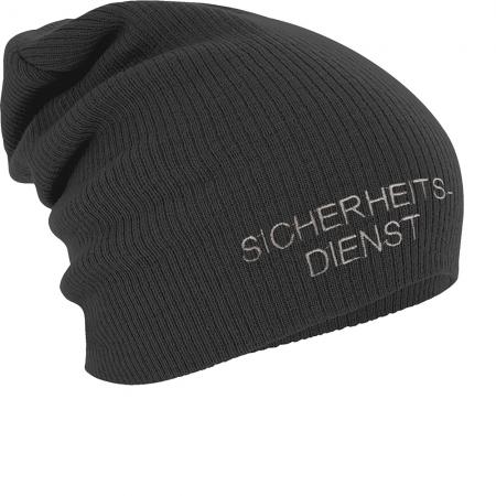 Longbeanie Slouch-Beanie Mütze Sicherheitsdienst 55606