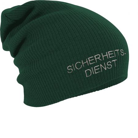 Longbeanie Slouch-Beanie Mütze Sicherheitsdienst 55606