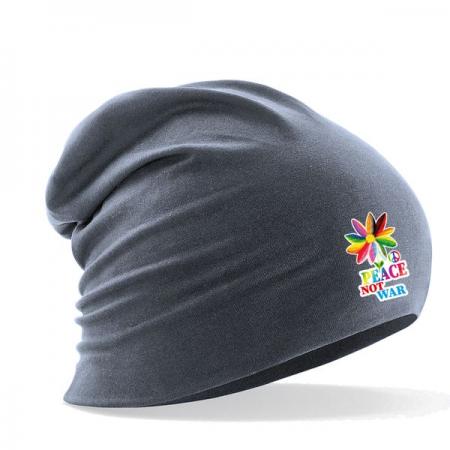 Longbeanie Slouch-Beanie Sommerbeanie - Peace Not War - 56675