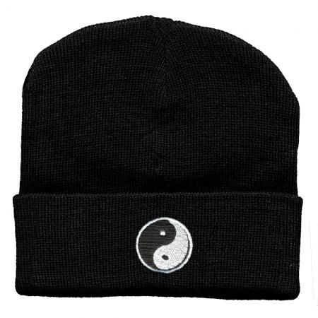 Hip-Hop Mütze Ying und Yang 56508 schwarz