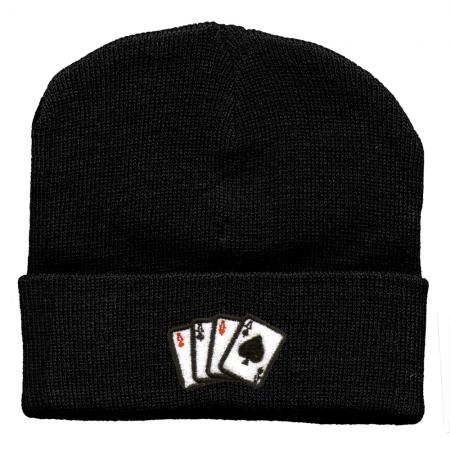 Hip-Hop Mütze 4 Asse 56521 schwarz