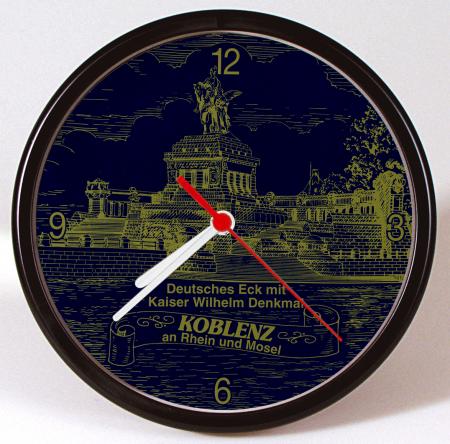 Wanduhr - Uhr - Clock - batteriebetrieben - Koblenz - Kaiser Wilhelm Denkmal - Größe ca. 25 cm - 56733