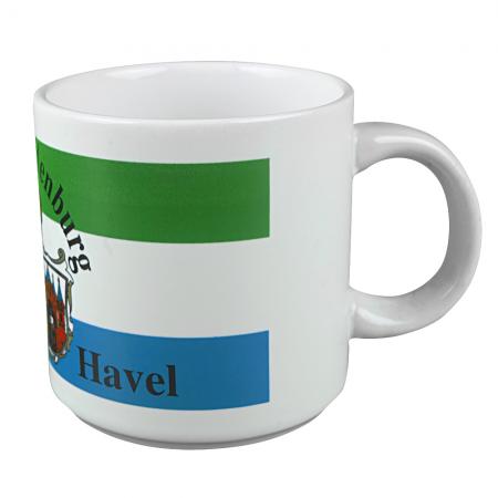 Keramiktasse mit Print Stadt Brandenburg Wappen 57016