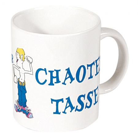 Motivtasse mit Print Chaoten Tasse 57072 weiss