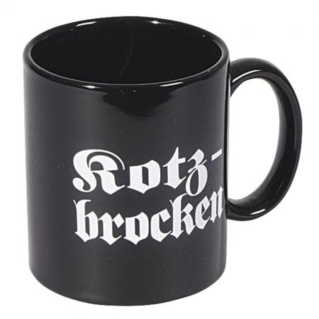 Tasse Kaffeebecher mit Print Kotzbrocken 57113 schwarz