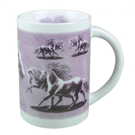 Tasse mit Print Pferdemotiv Rays Pink Fandango 57128 ©Bötzel Kollektion