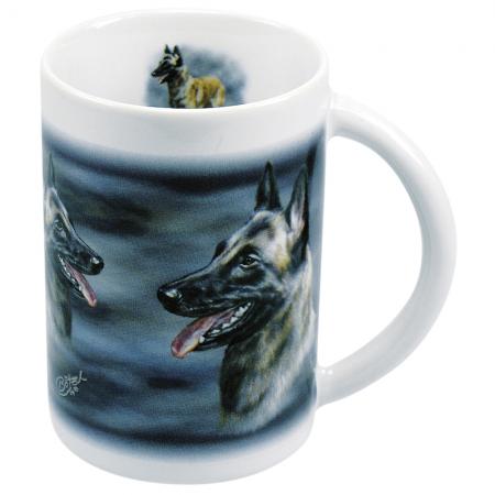 Designertasse mit Aufdruck Schäferhund Malinior 57269 ©Kollektion Bötzel