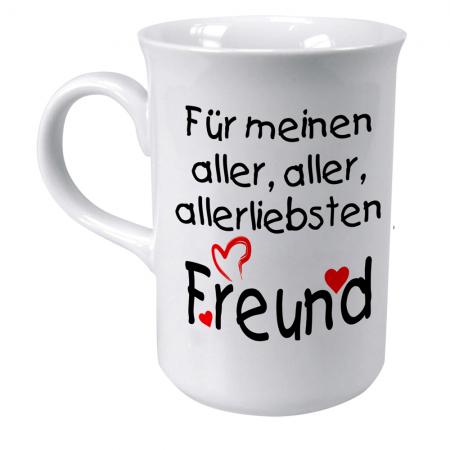 Tasse mit Print für den besten Freund weiss 57286