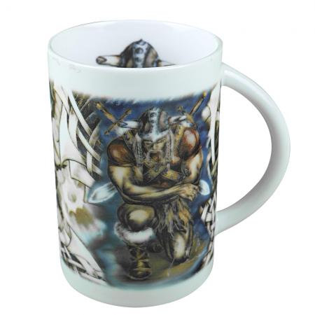 Motivtasse mit Print Wikinger 57340 weiss