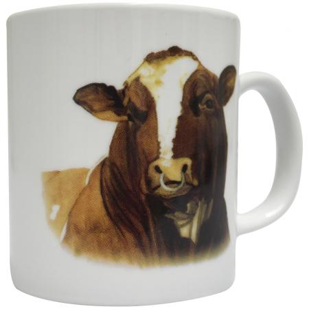 Tasse Kaffeebecher mit Print Kuh Bulle Rind Ochse 57433