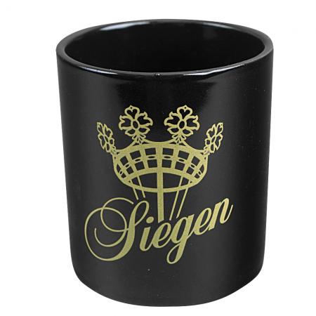 Keramiktasse mit Print Siegen 57580 schwarz