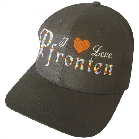 Baseballcap mit Stick - I love PFRONTEN - 68032 schwarz