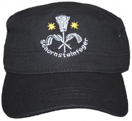 Military-Cap mit Einstickung - Schornsteinfeger - 60571 schwarz