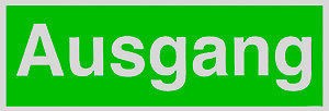 Schild - AUSGANG - 308752 - Gr. 300 x 100 mm - Firma Laden Geschäft Betrieb