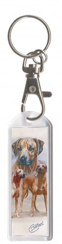 DESIGNER Schlüsselanhänger - Rhodesian Ridgeback - Collection Bötzel - Gr. ca. 70x25mm - 13113