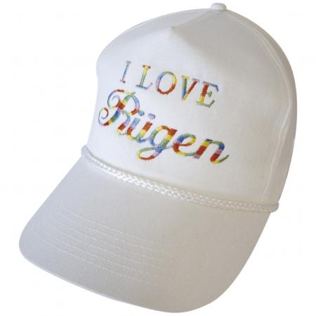 Baseballcap mit Einstickung - I Love Rügen - 68007 weiß