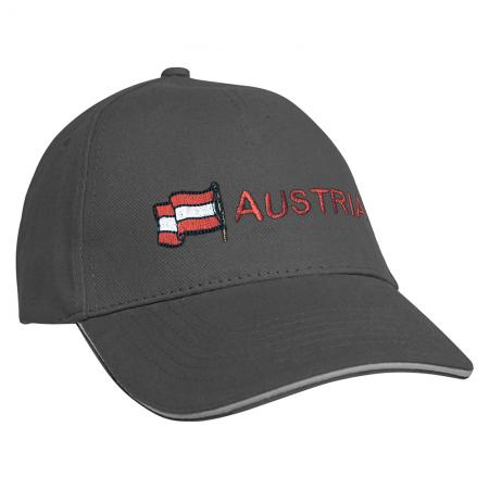 Baseballcap mit Einstickung Fahne Flagge Austria Österreich 68012 versch. Farben