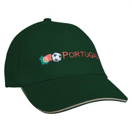 Baseballcap mit Einstickung Fahne Flagge Portugal 68019 versch. Farben
