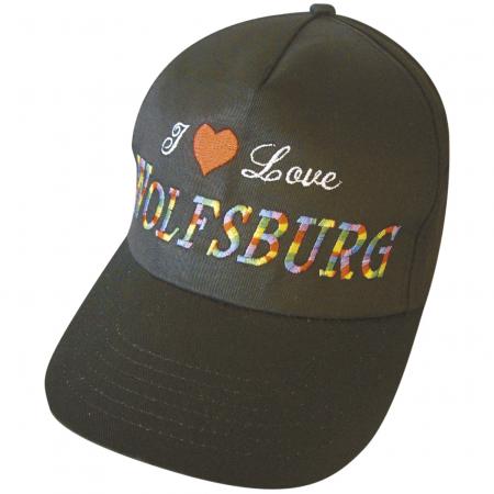 Baseballcap mit Einstickung - I love Wolfsburg - 68057 schwarz