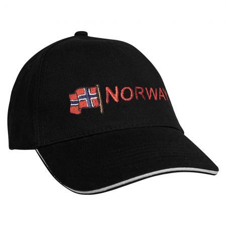 Baseballcap mit Einstickung Norway Norwegen 68059 versch. Farben