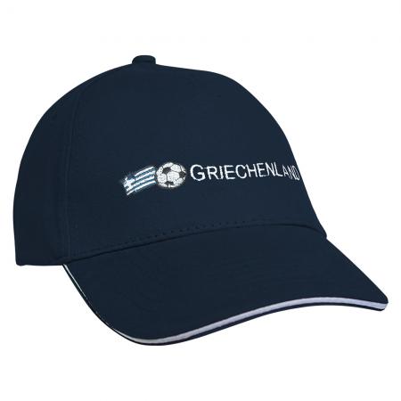 Baseballcap mit Einstickung Griechenland 68066 versch. Farben