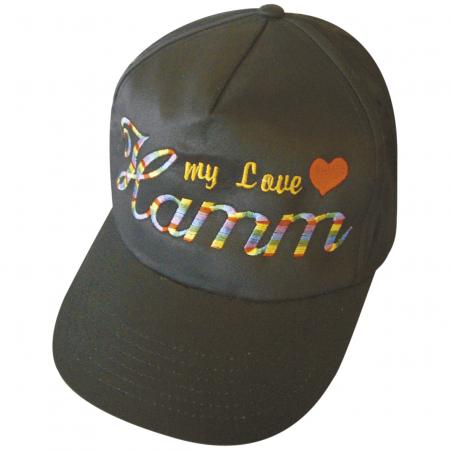 Baseballcap mit Einstickung - I love Hamm - 68072 schwarz