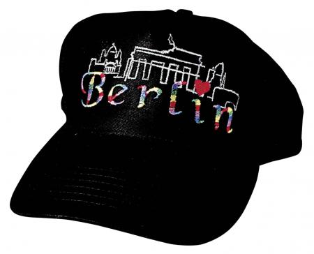 Baseballcap mit Einstickung - Berlin Brandenburger Tor - 68077 schwarz