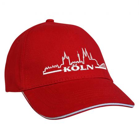 Baseballcap mit Einstickung Köln Skyline 68101 versch. Farben
