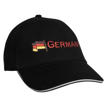 Baseballcap mit Einstickung  Fahne Flagge Germany Deutschland 68130 versch. Farben