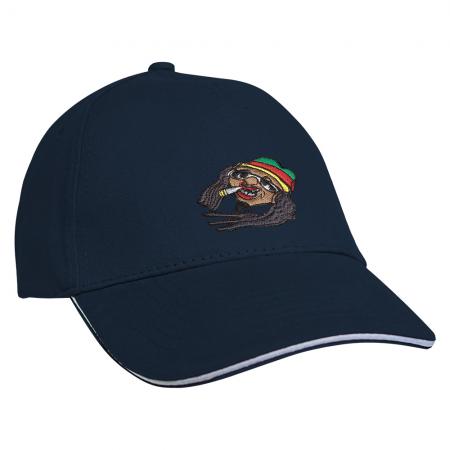Baseballcap mit Einstickung Rastamann 68185