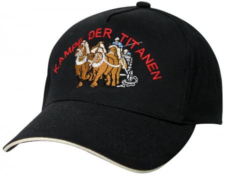 Baseballcap mit Einstickung - Kampf der Titanen - 68249 schwarz