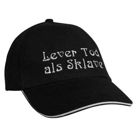 Baseballcap mit Einstickung Lever Tod als Lebendig 68258