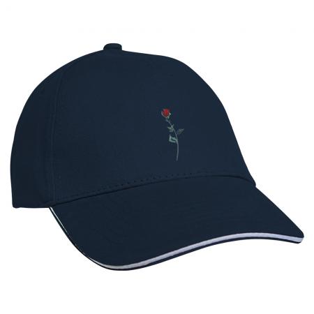 Baseballcap mit Einstickung Rose - 68340