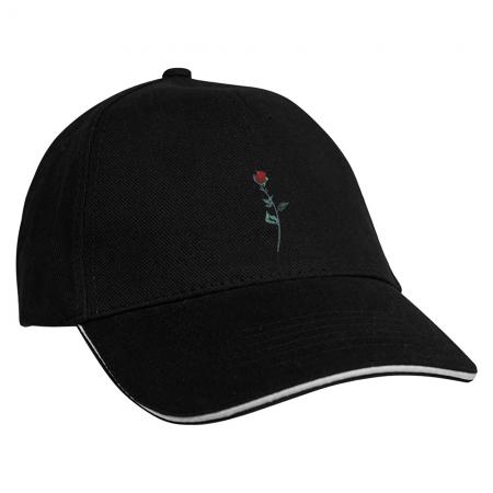 Baseballcap mit Einstickung Rose - 68340