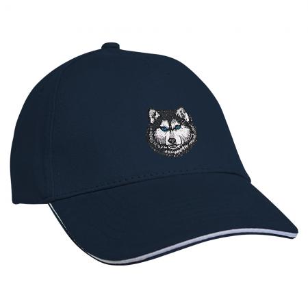 Baseballcap mit Einstickung Husky 68349