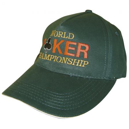 Baseballcap mit Einstickung - Poker World Championship - 68431 grün