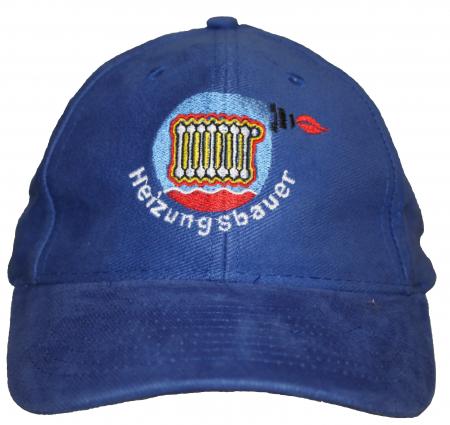Baseballcap mit Einstickung - Heizungsbauer - 68615 blau