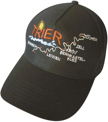 Baseballcap mit Stick - Trier Mosel - 68912 schwarz