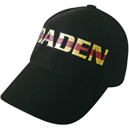 Baseballcap mit Stick - Baden - 68944 schwarz