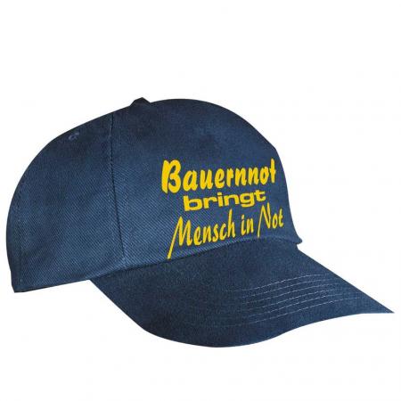 Baseballcap mit Print - Bauernnot bringt Mensch in Not - 69032