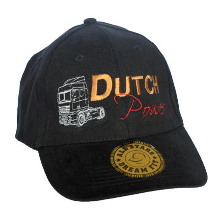 Baseballcap mit Einstickung - LKW Truck - Dutch Power - 69235 schwarz