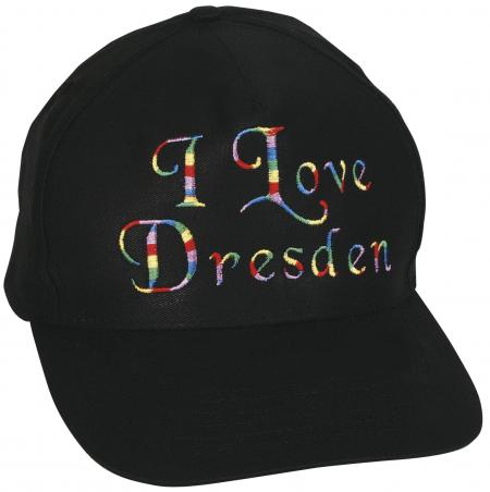 Baseballcap mit Einstickung - I love Dresden - 69268 schwarz