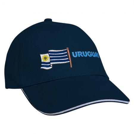 Baseballcap mit Einstickung Fahne Flagge Uruguay 69996  in versch. Farben